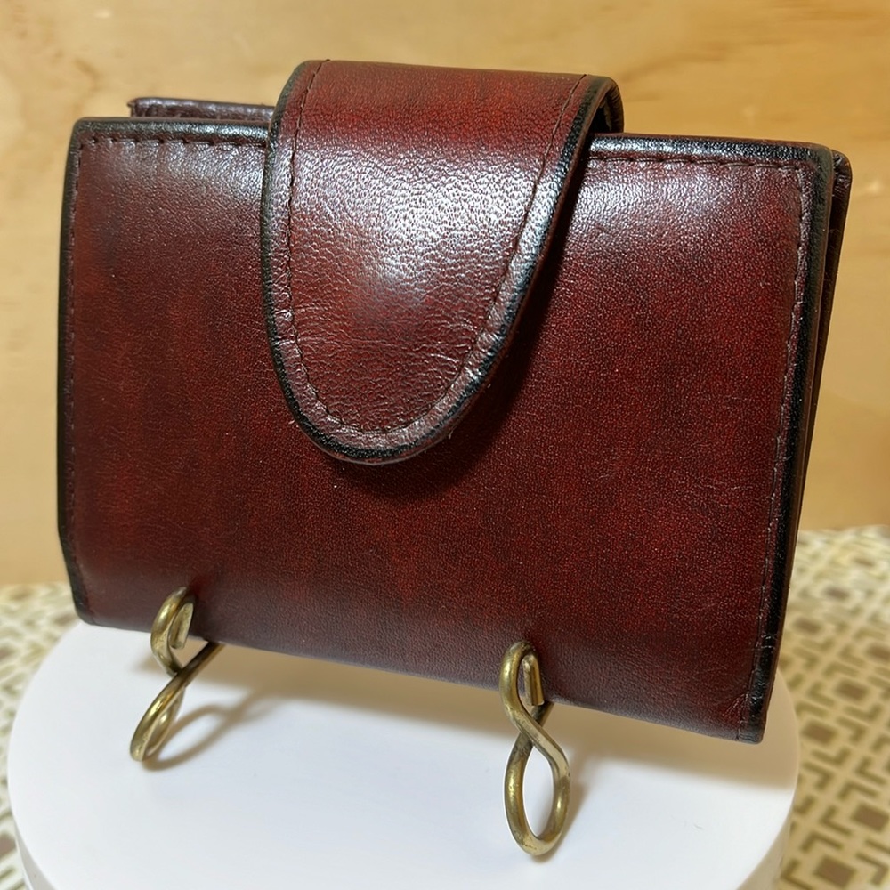 EUC ~ Vintage Rolfs Snap Card Case ~ Genuine Cowhide Leather